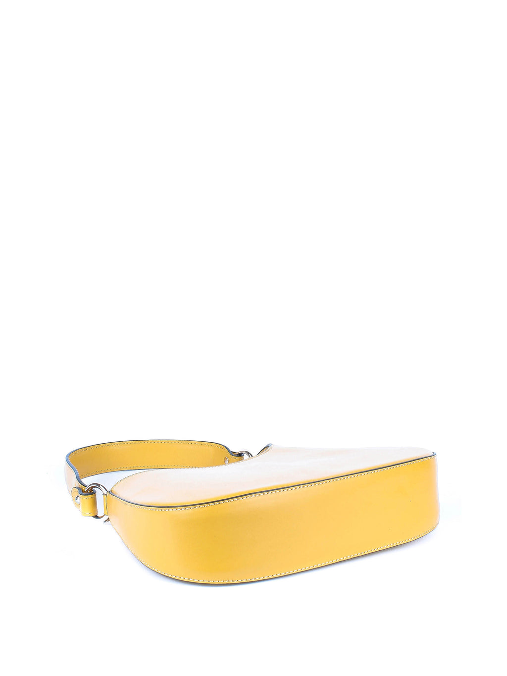 Bolso de hombro de piel italiana Amarillo 8027-15-33