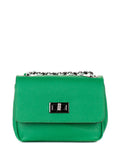 Bandolera de piel italiana Verde 8895-08-32