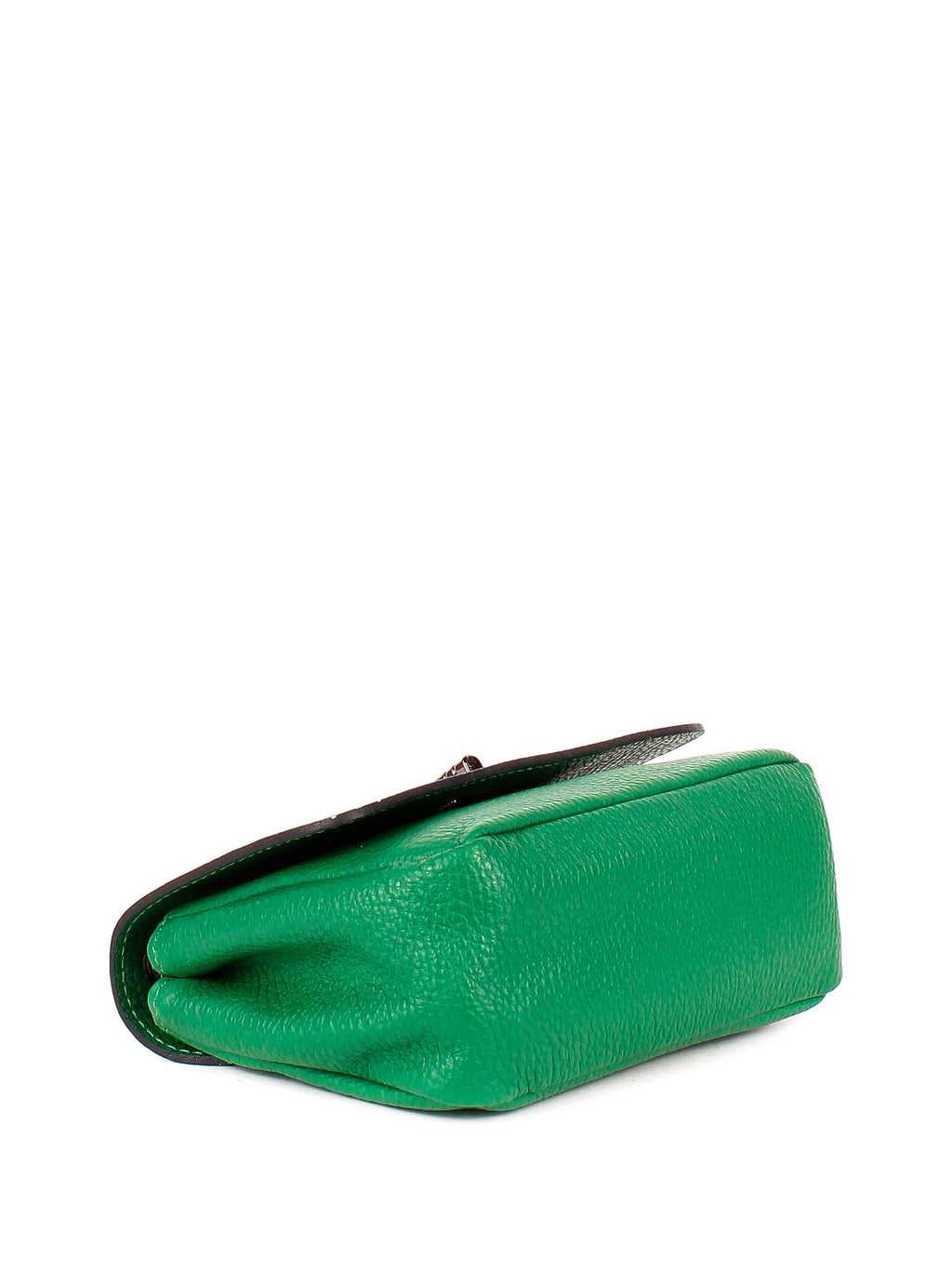 Bandolera de piel italiana Verde 8895-08-32