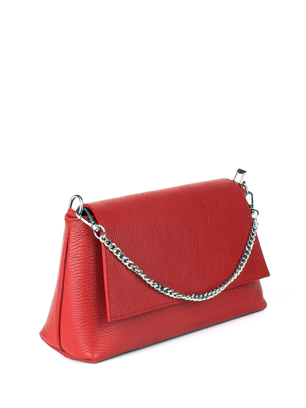 Bandolera de piel italiana Rojo 2533-13-32