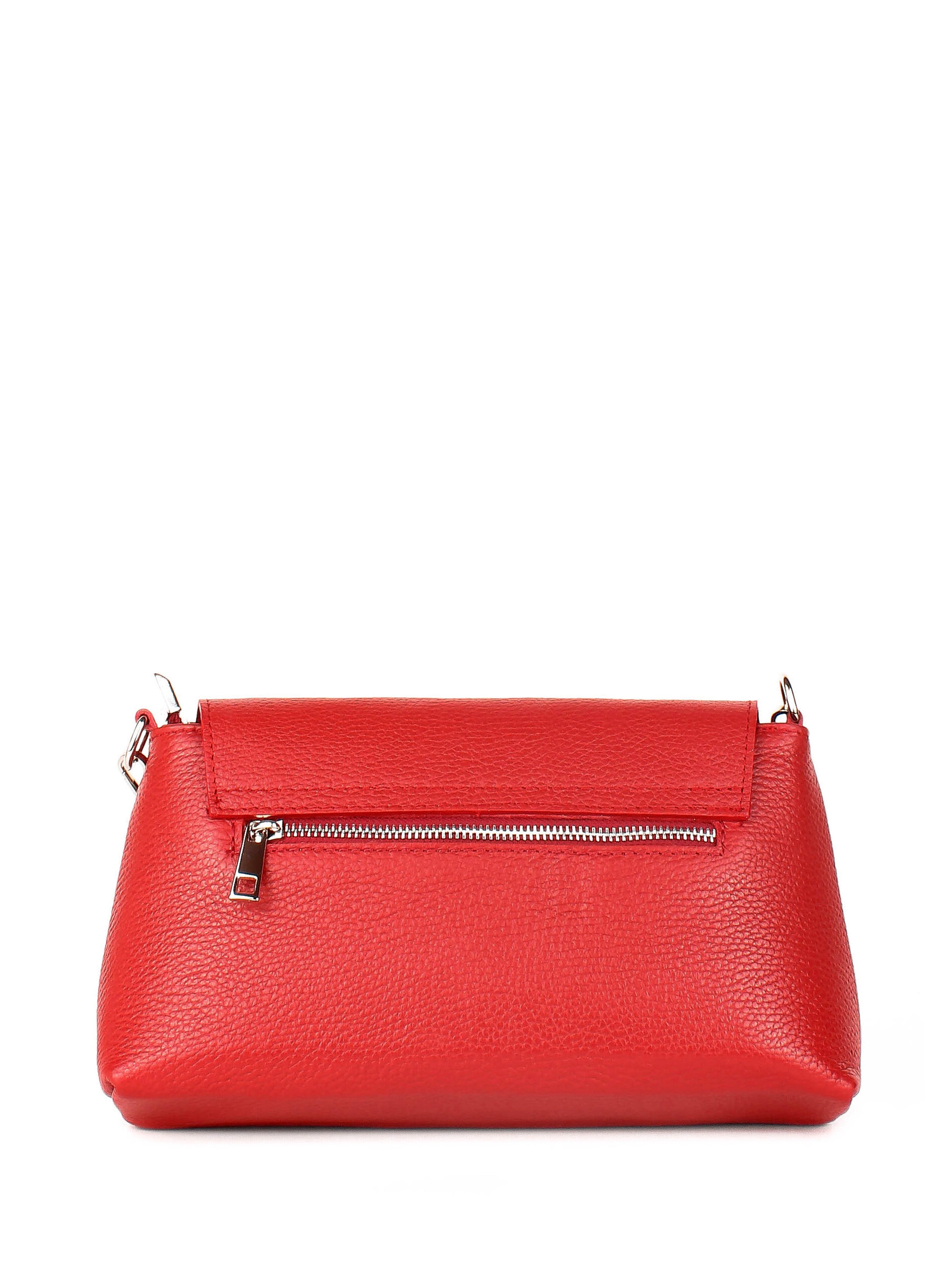 Bandolera de piel italiana Rojo 2533-13-32