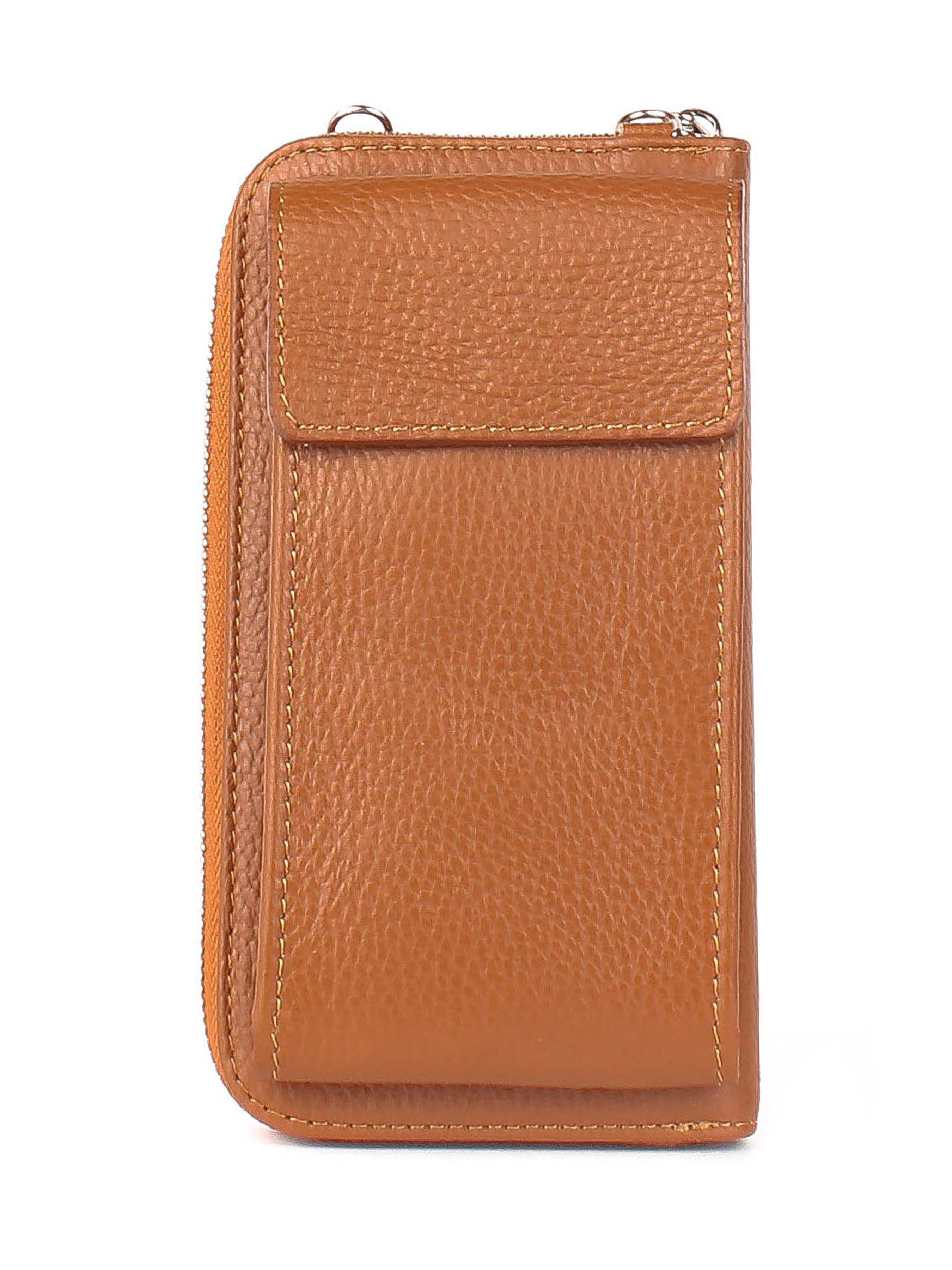 Bandolera de piel italiana Rojo 1011-45-32