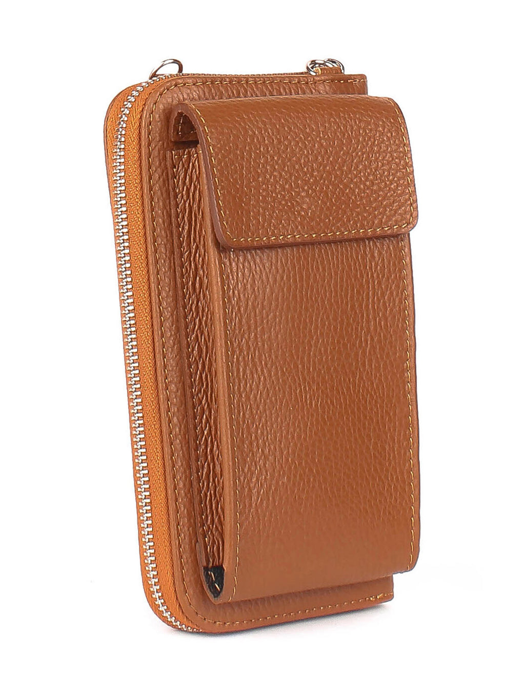 Bandolera de piel italiana Rojo 1011-45-32