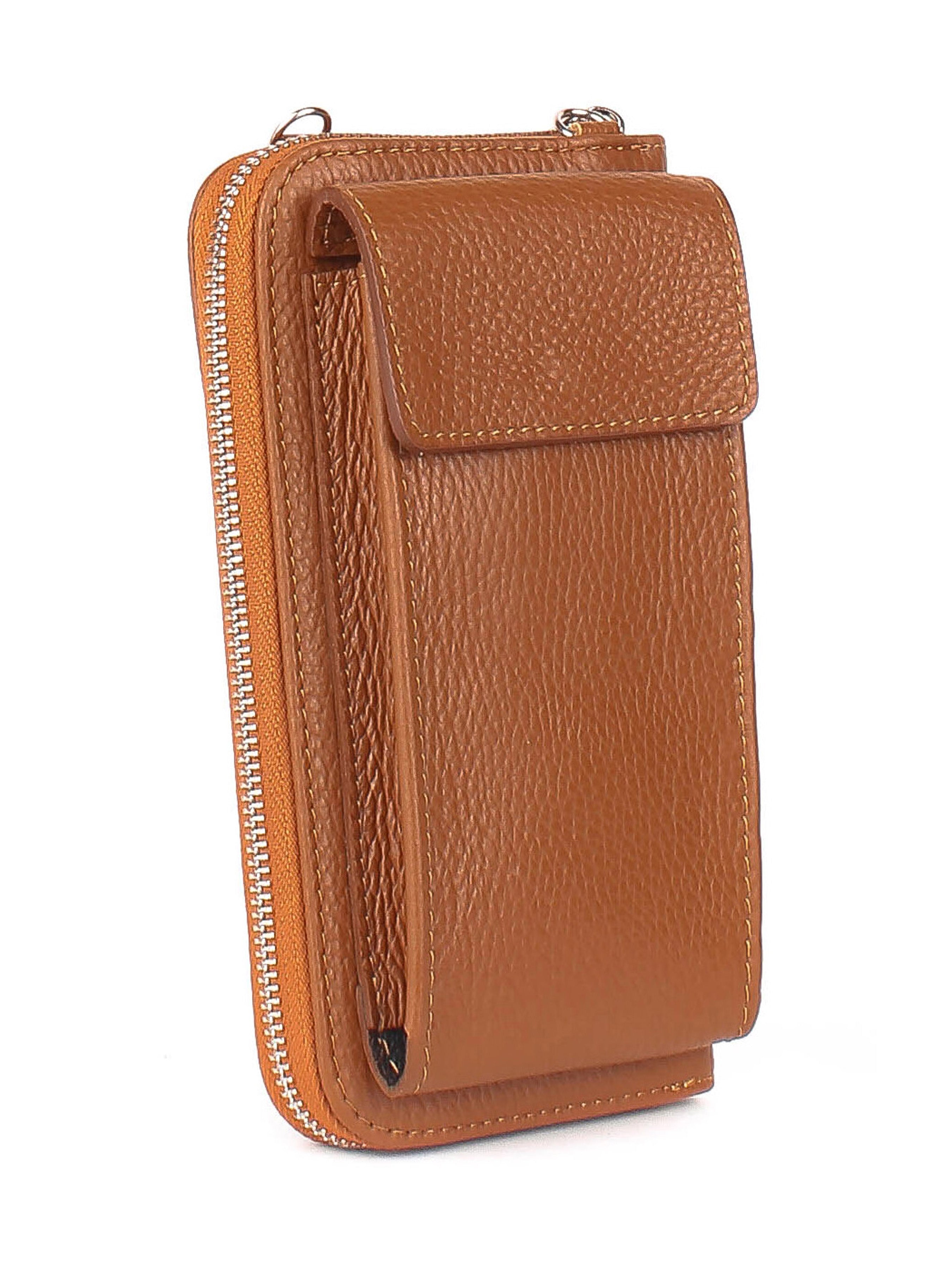 Bandolera de piel italiana Rojo 1011-45-32