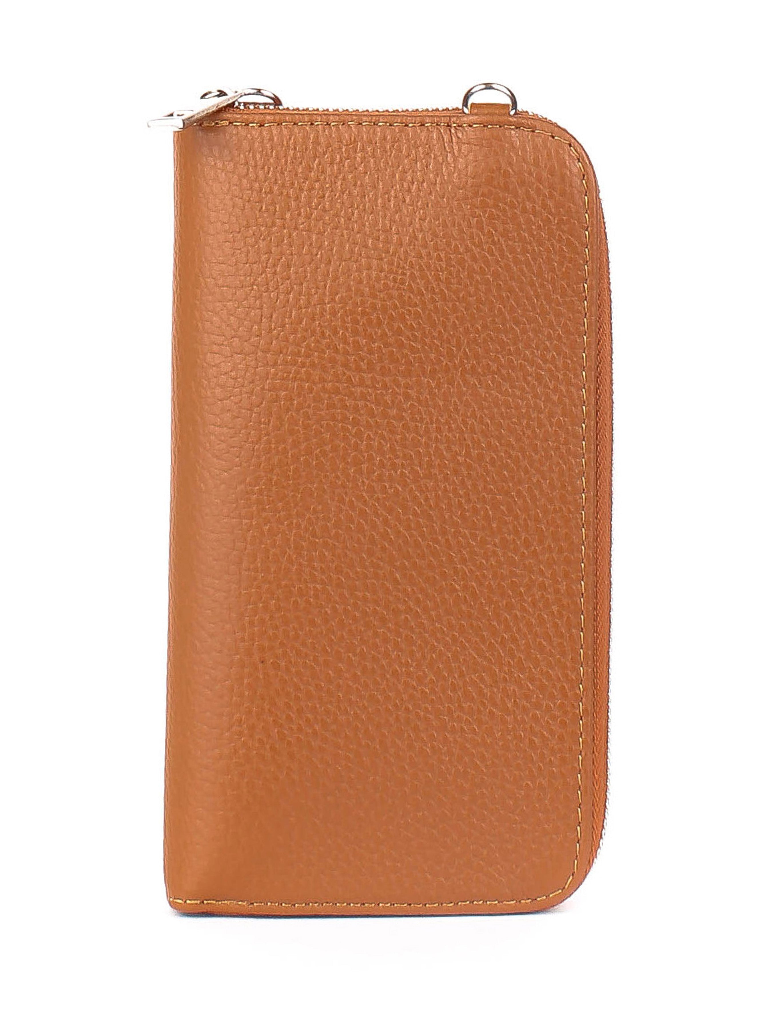 Bandolera de piel italiana Rojo 1011-45-32