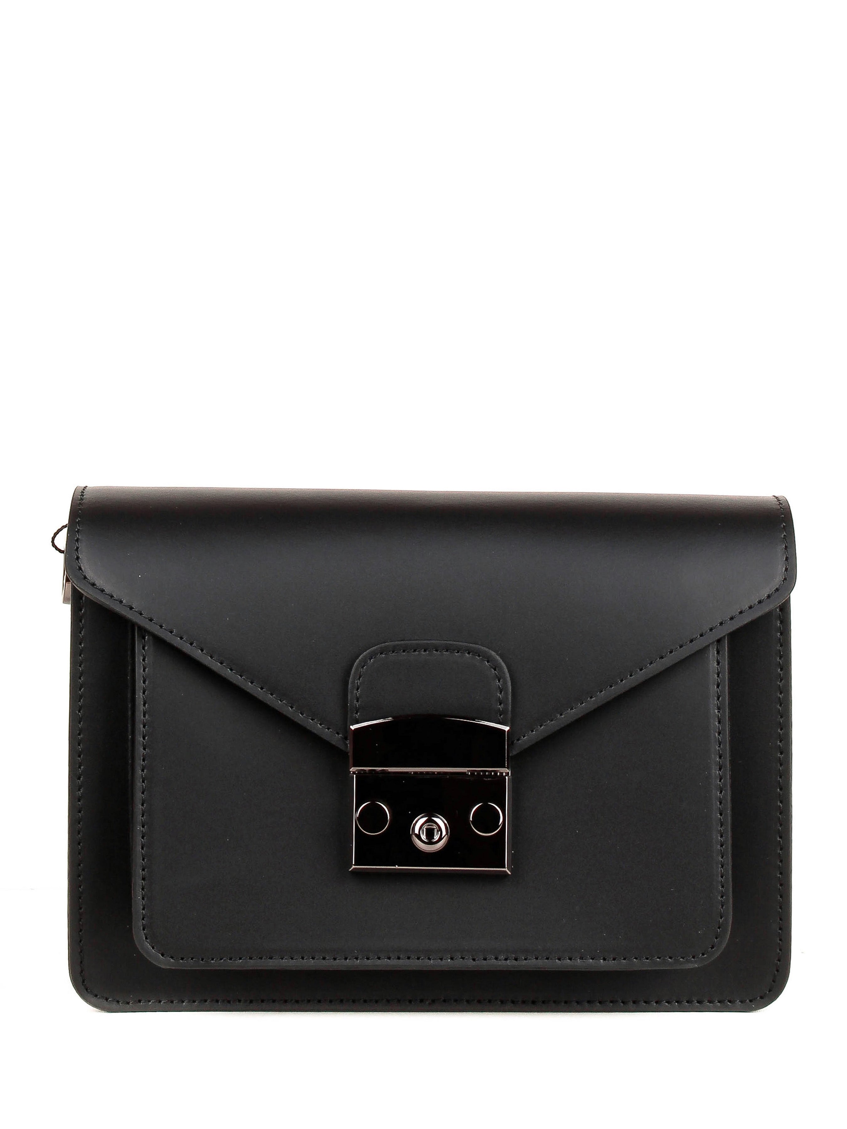 Bandolera de piel italiana Negro 5844-05-31