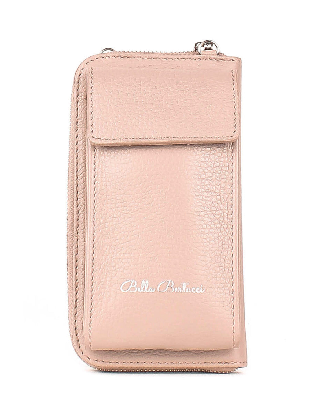 Bandolera de piel italiana Gris 1011-52-32