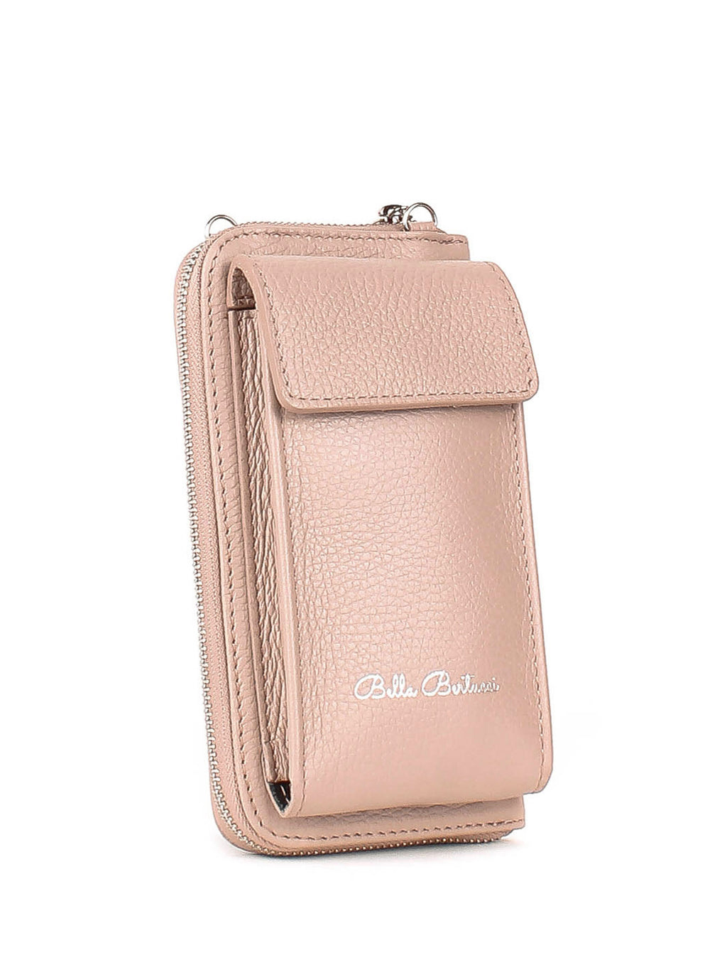 Bandolera de piel italiana Gris 1011-52-32