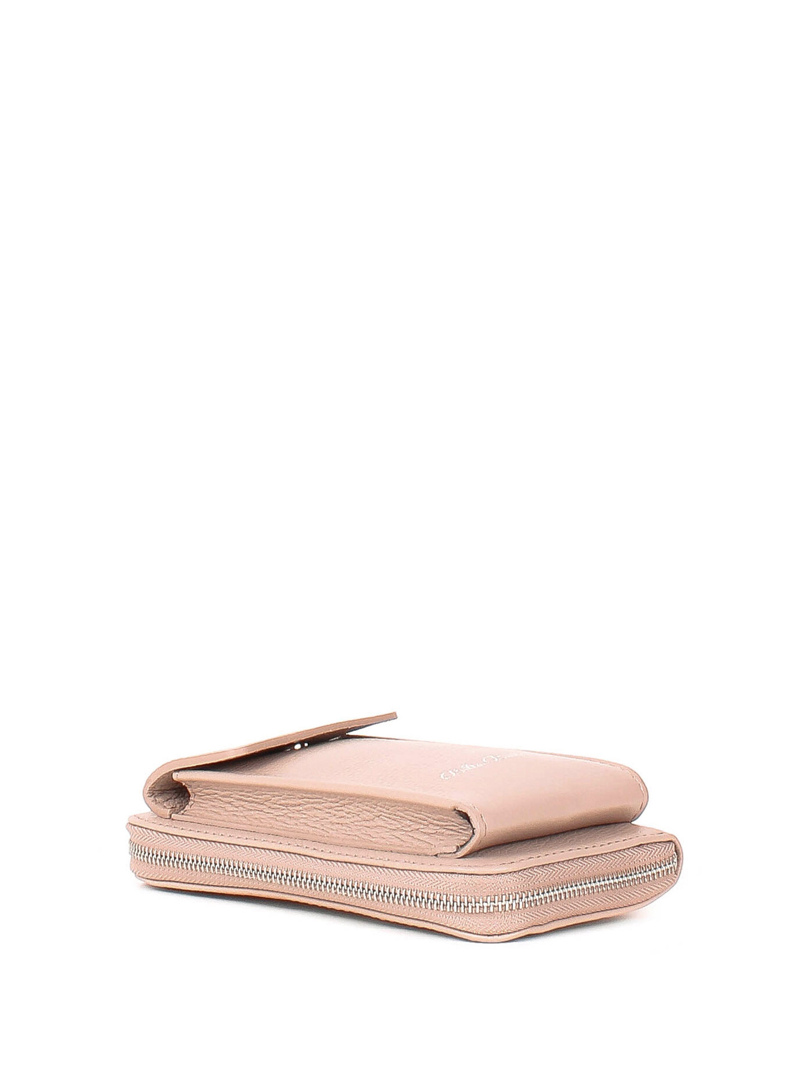 Bandolera de piel italiana Gris 1011-52-32