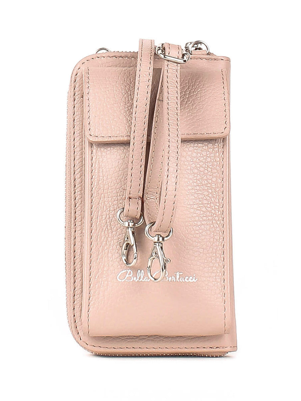 Bandolera de piel italiana Gris 1011-52-32