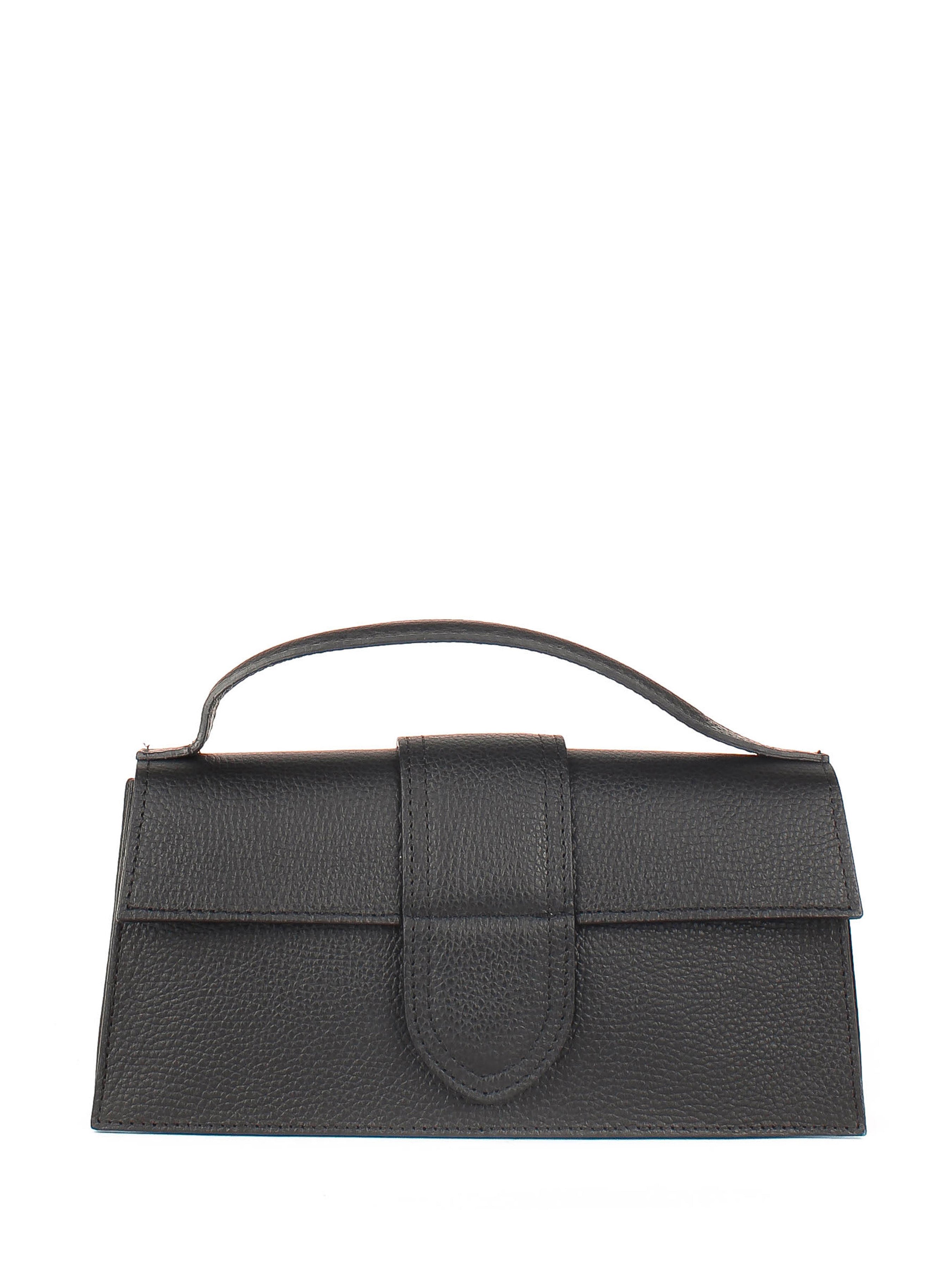 Bandolera de piel italiana Negro 3040-05-32