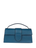 Bandolera de piel italiana Azul 3040-07-32