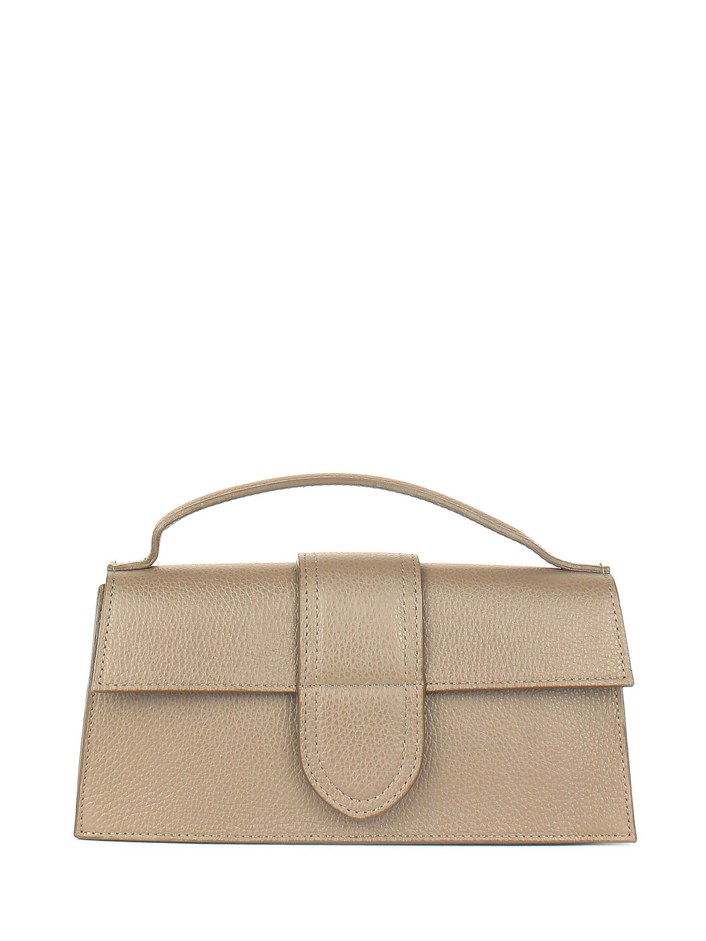 Bandolera de piel italiana Gris, Marrón 3040-104-32