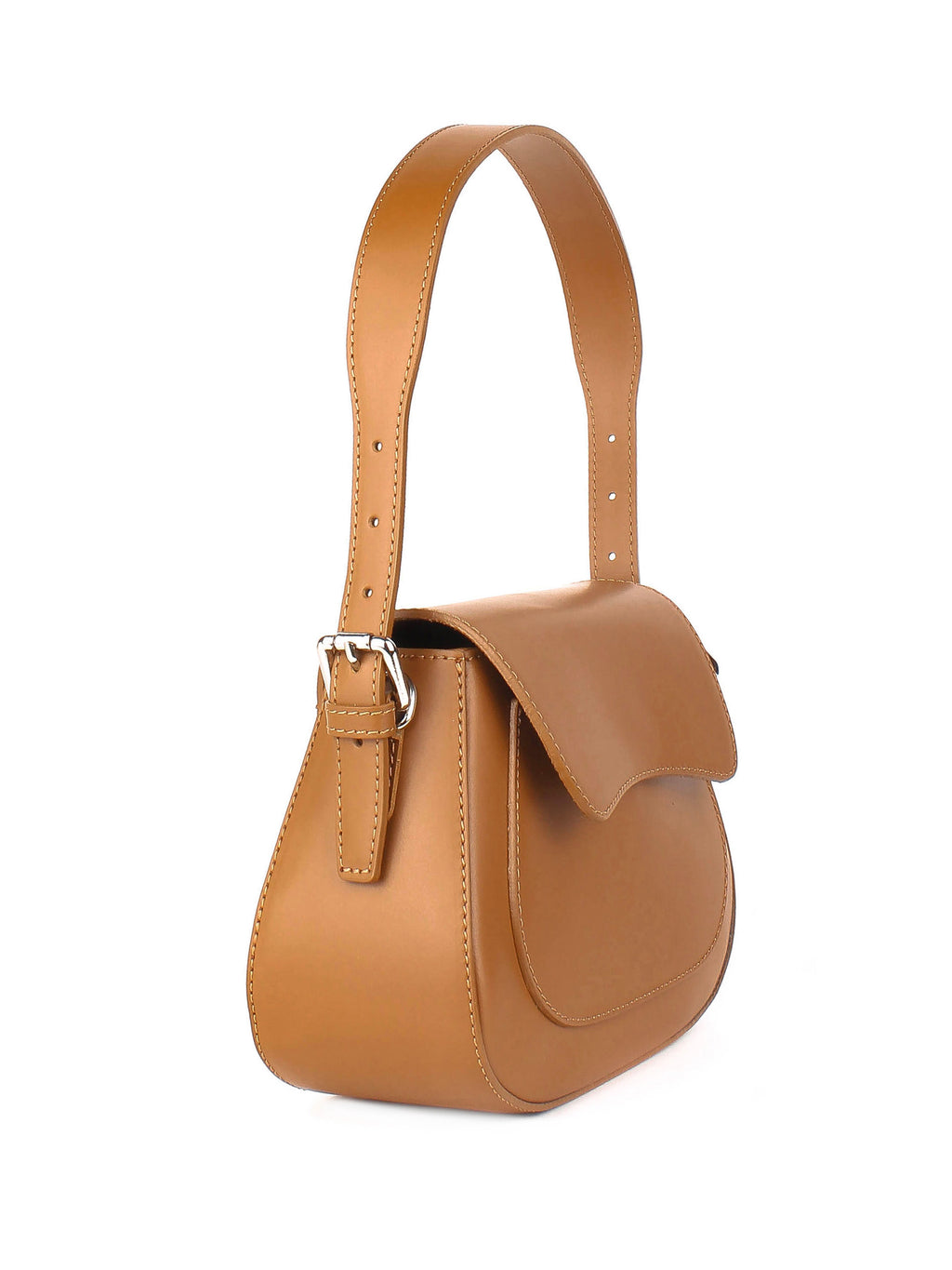 Bolso de hombro de piel italiana Rojo 3773-45-31