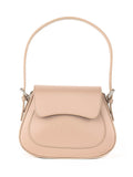Bolso de hombro de piel italiana Gris 3773-52-31