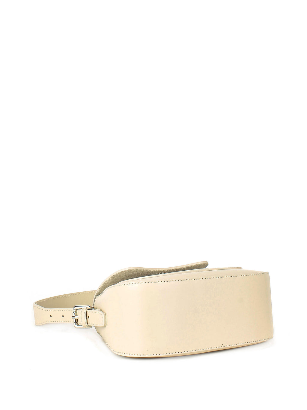 Bolso de hombro de piel italiana Beige 3773-11-31