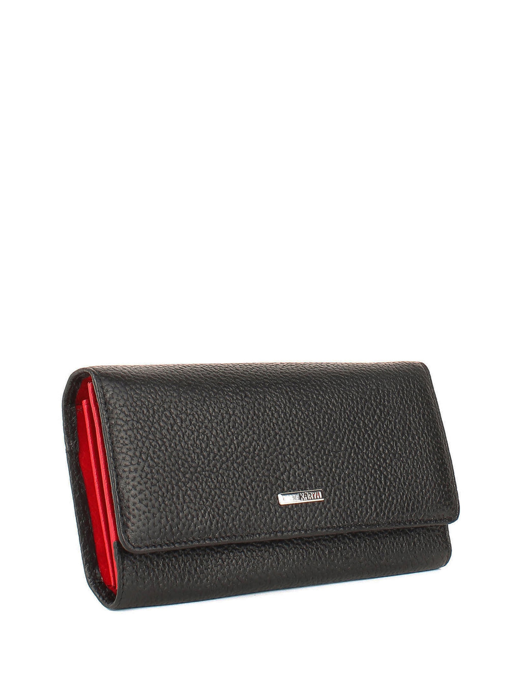 Cartera de piel italiana Negro 1198-45-46