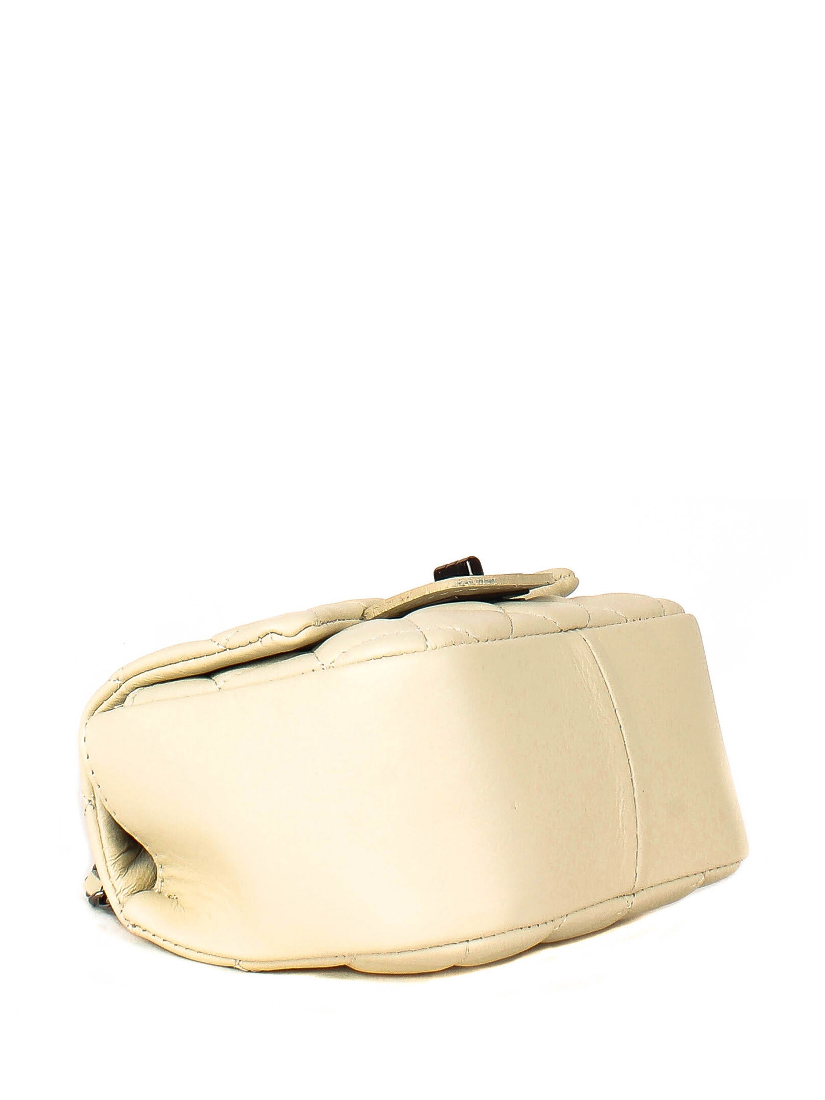 Bandolera de piel italiana Beige 5823-11-37