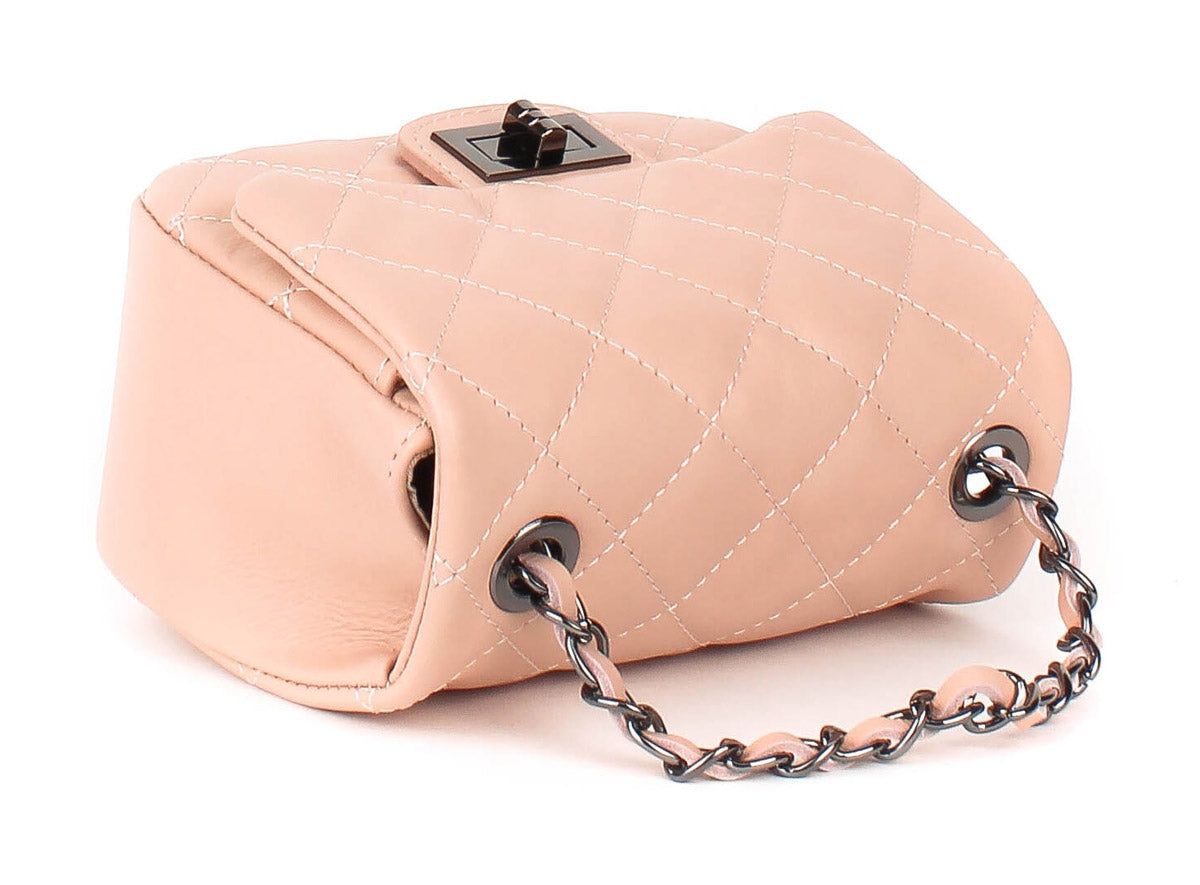 Bandolera de piel italiana Polvoriento 5823-09-37