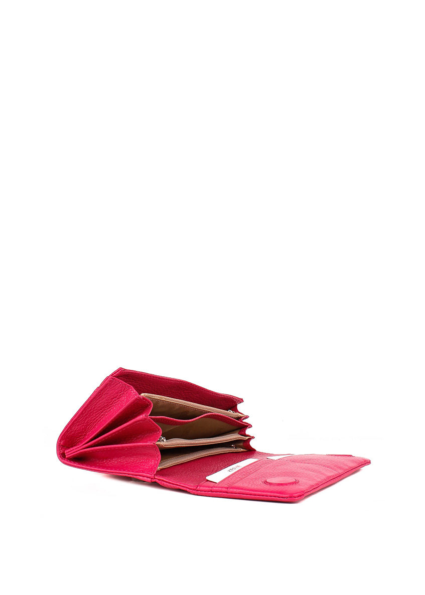 Cartera de piel italiana Rosa 1159-244