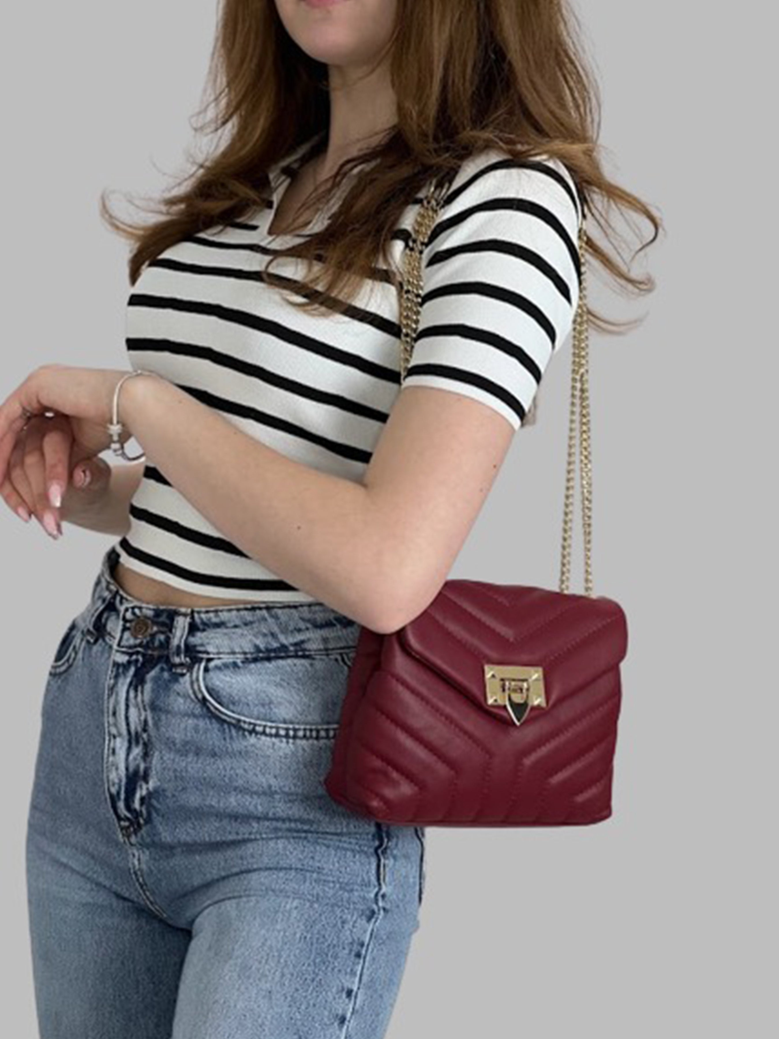 Bandolera Risonanza Burgundy