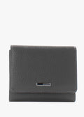 Cartera de piel italiana Gris 2021-081