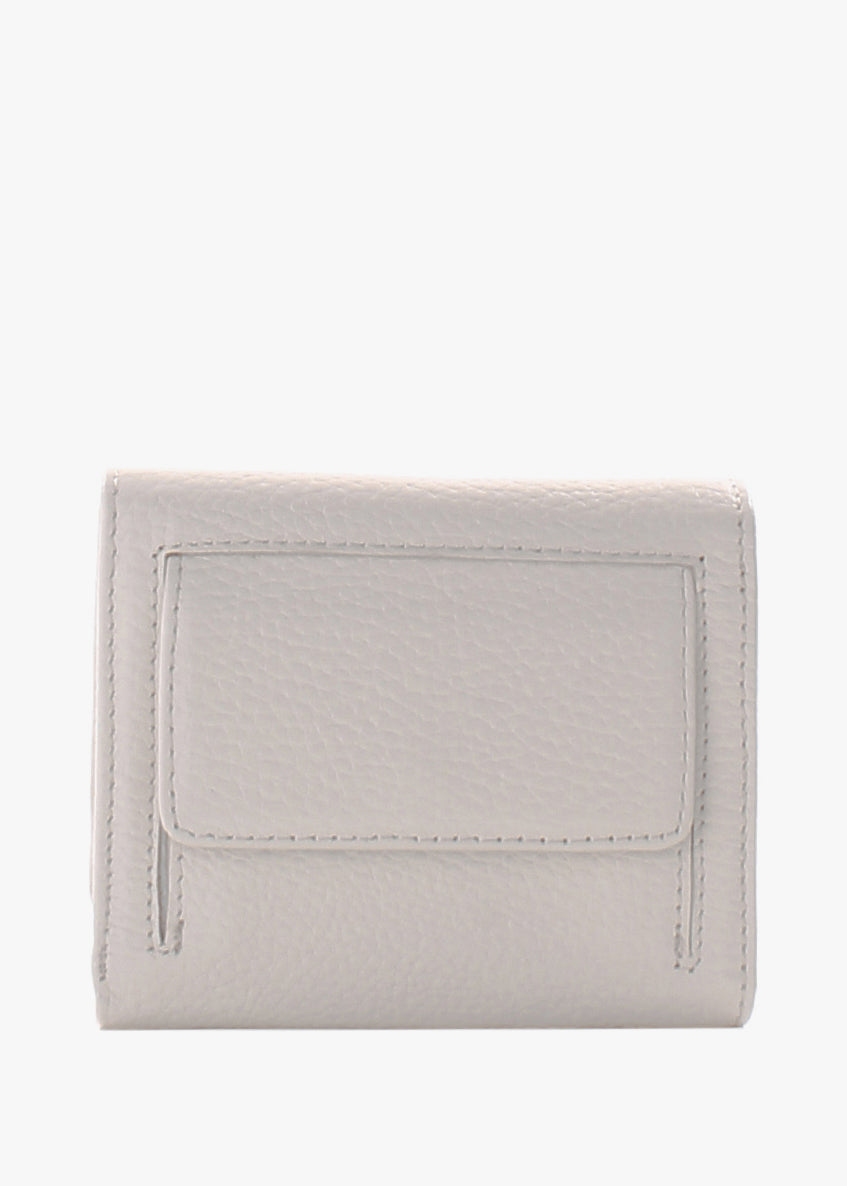 Cartera de piel italiana Beige 2021-13