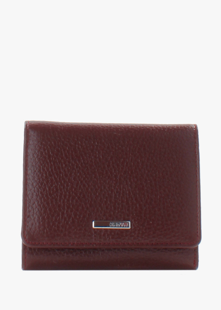 Cartera de piel italiana Burgoña 2021-243