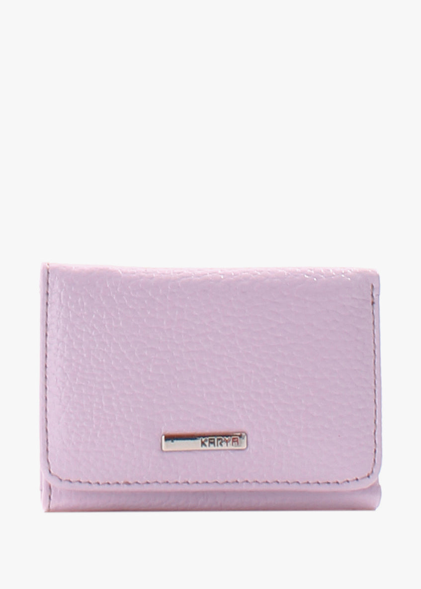Cartera de piel italiana Morado 0038-082