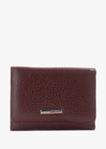 Cartera de piel italiana Burgoña 0038-243
