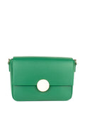 Bandolera de piel italiana Verde 2145-08-32