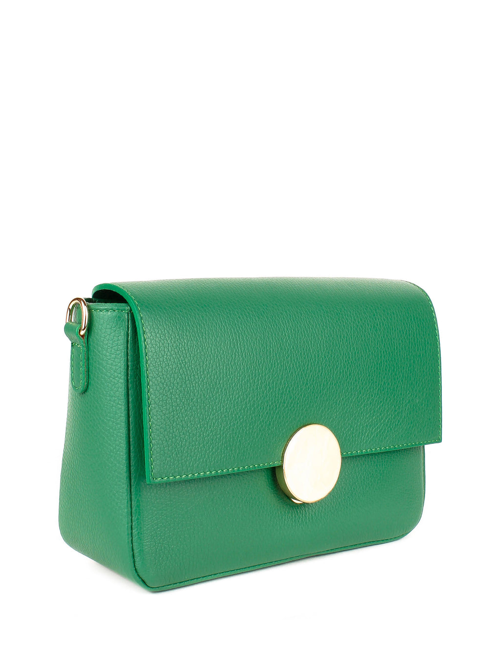 Bandolera de piel italiana Verde 2145-08-32