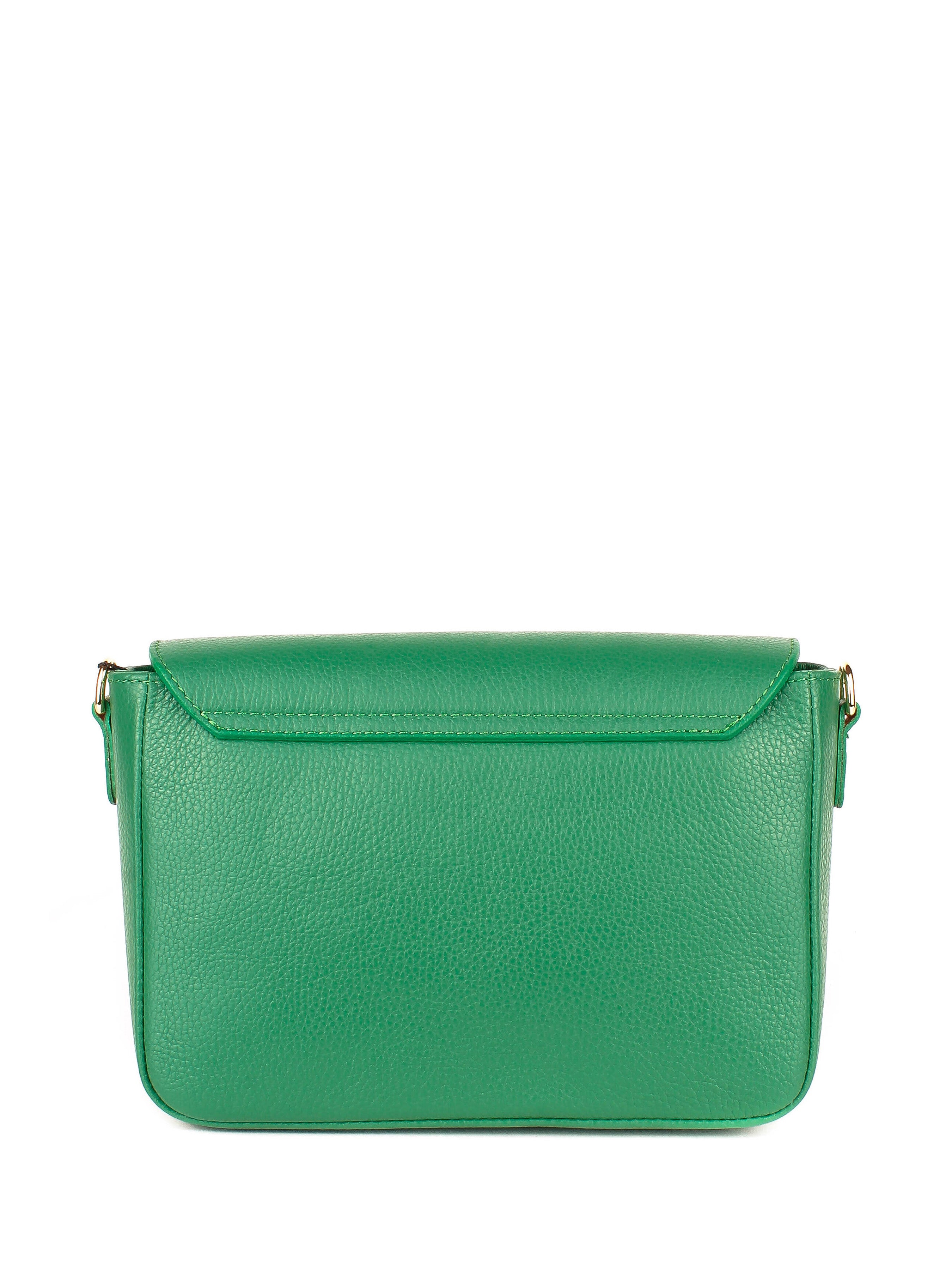 Bandolera de piel italiana Verde 2145-08-32