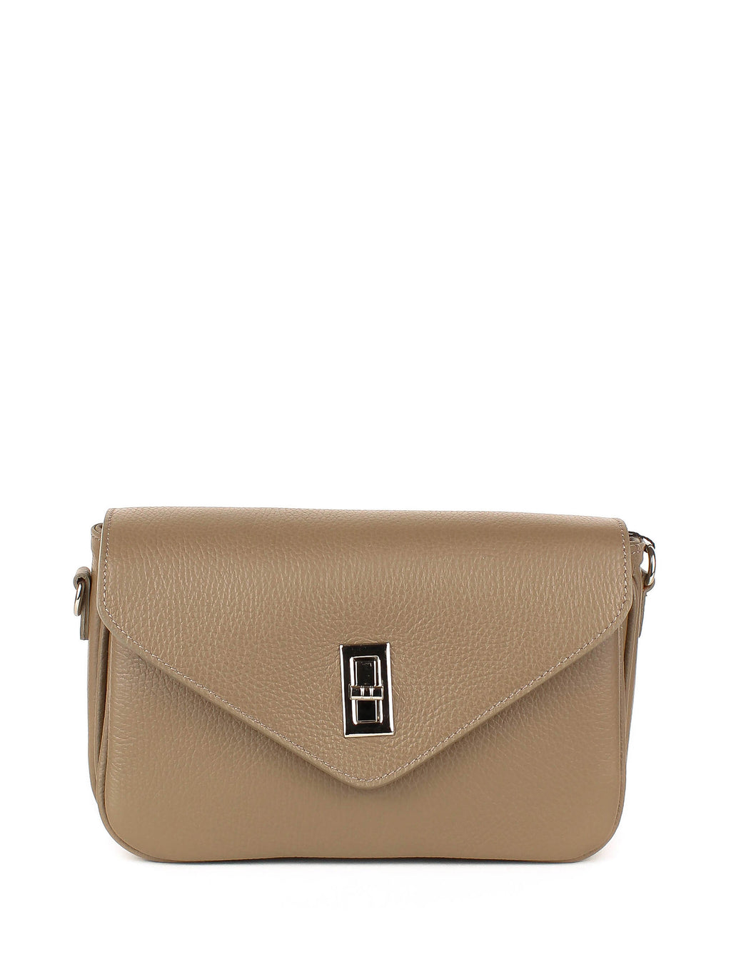 Bandolera de piel italiana Gris, Marrón 3155-104-32