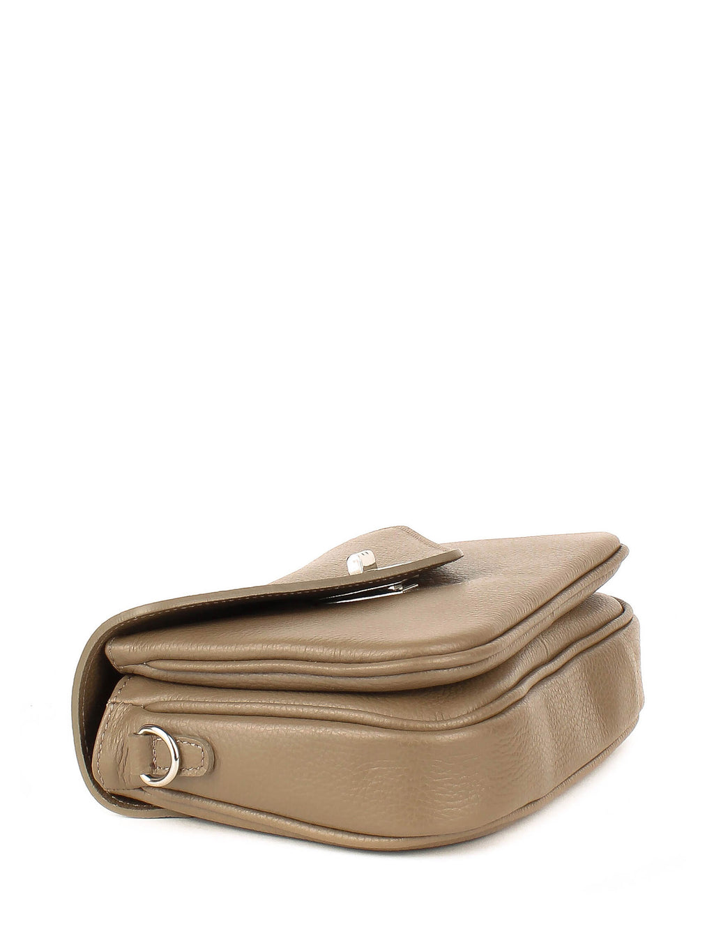 Bandolera de piel italiana Gris, Marrón 3155-104-32