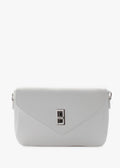 Bandolera de piel italiana Blanco 3155-16-32