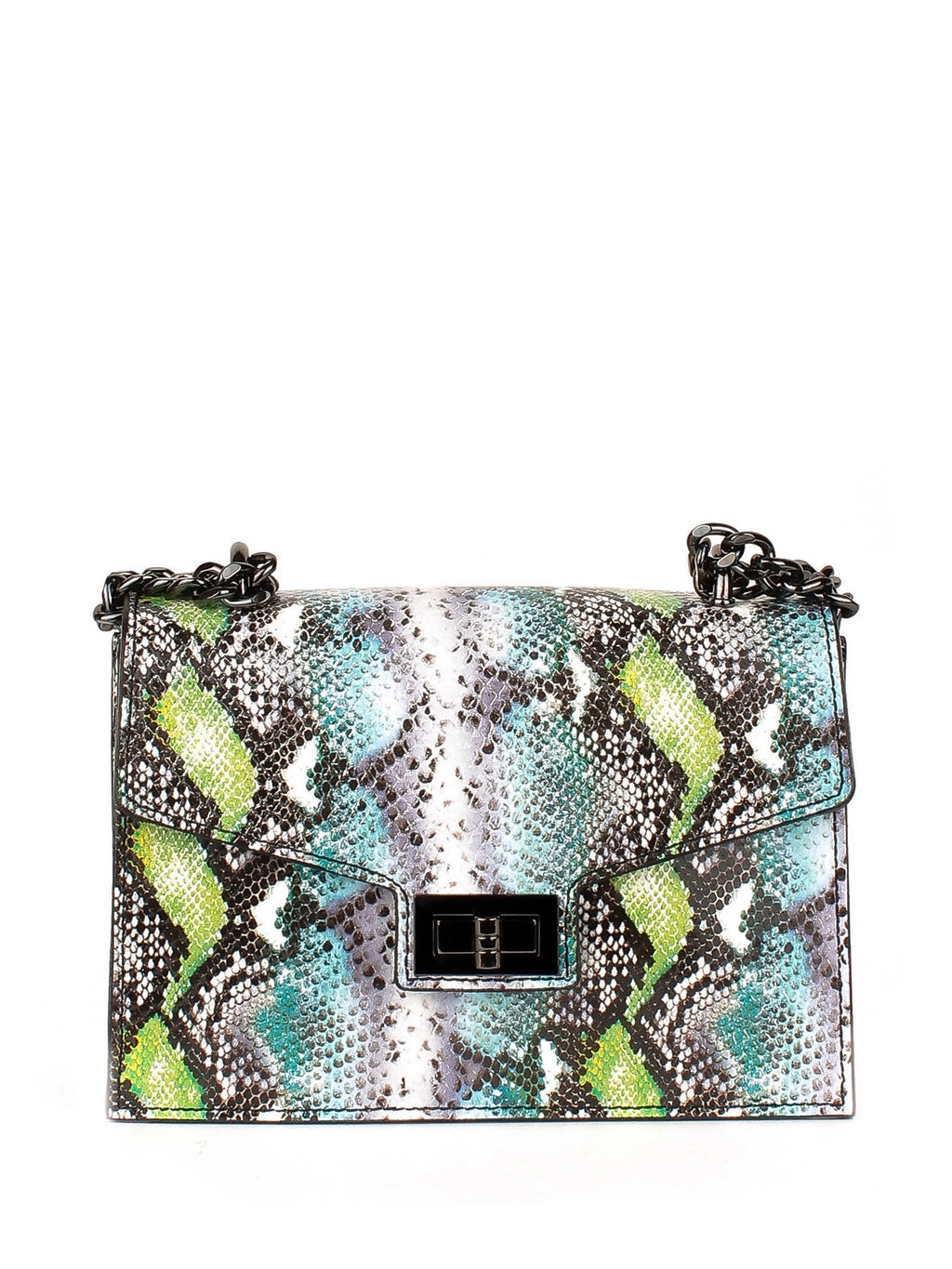 Bandolera de piel italiana Блакитний 3941-1772-35