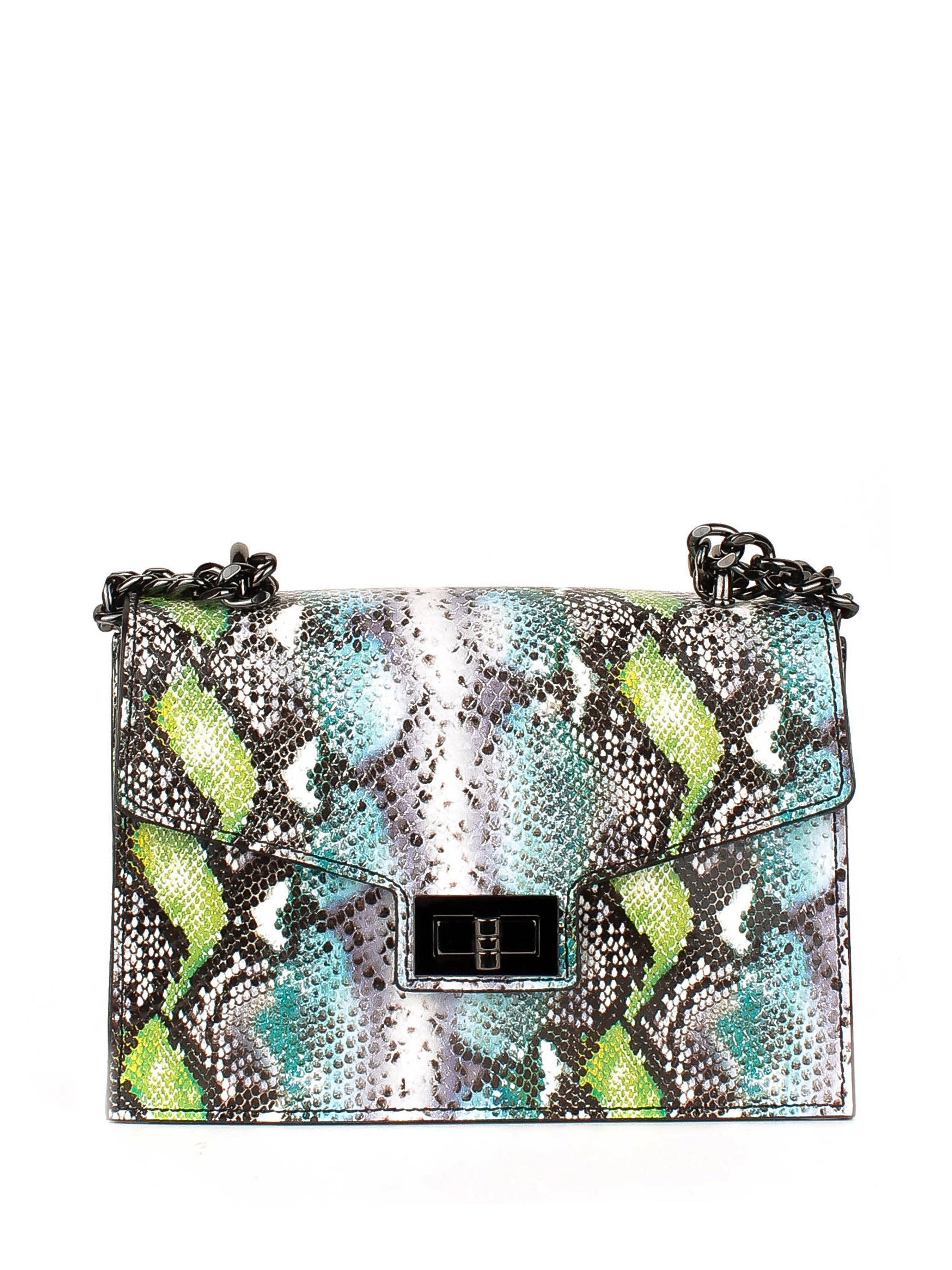 Bandolera de piel italiana Блакитний 3941-1772-35