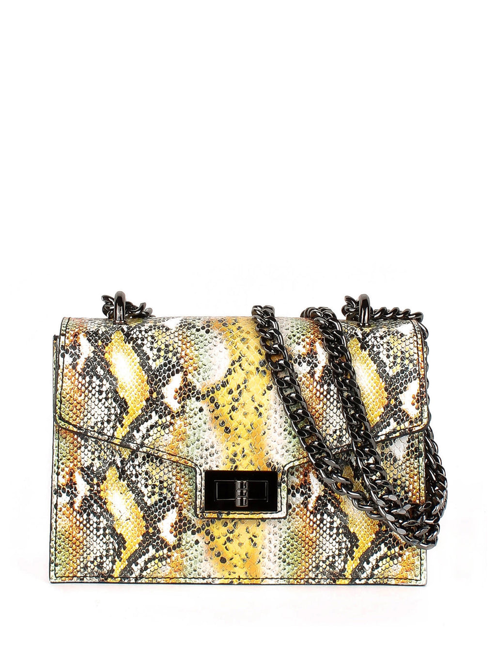 Bandolera de piel italiana Amarillo 3941-1915-35