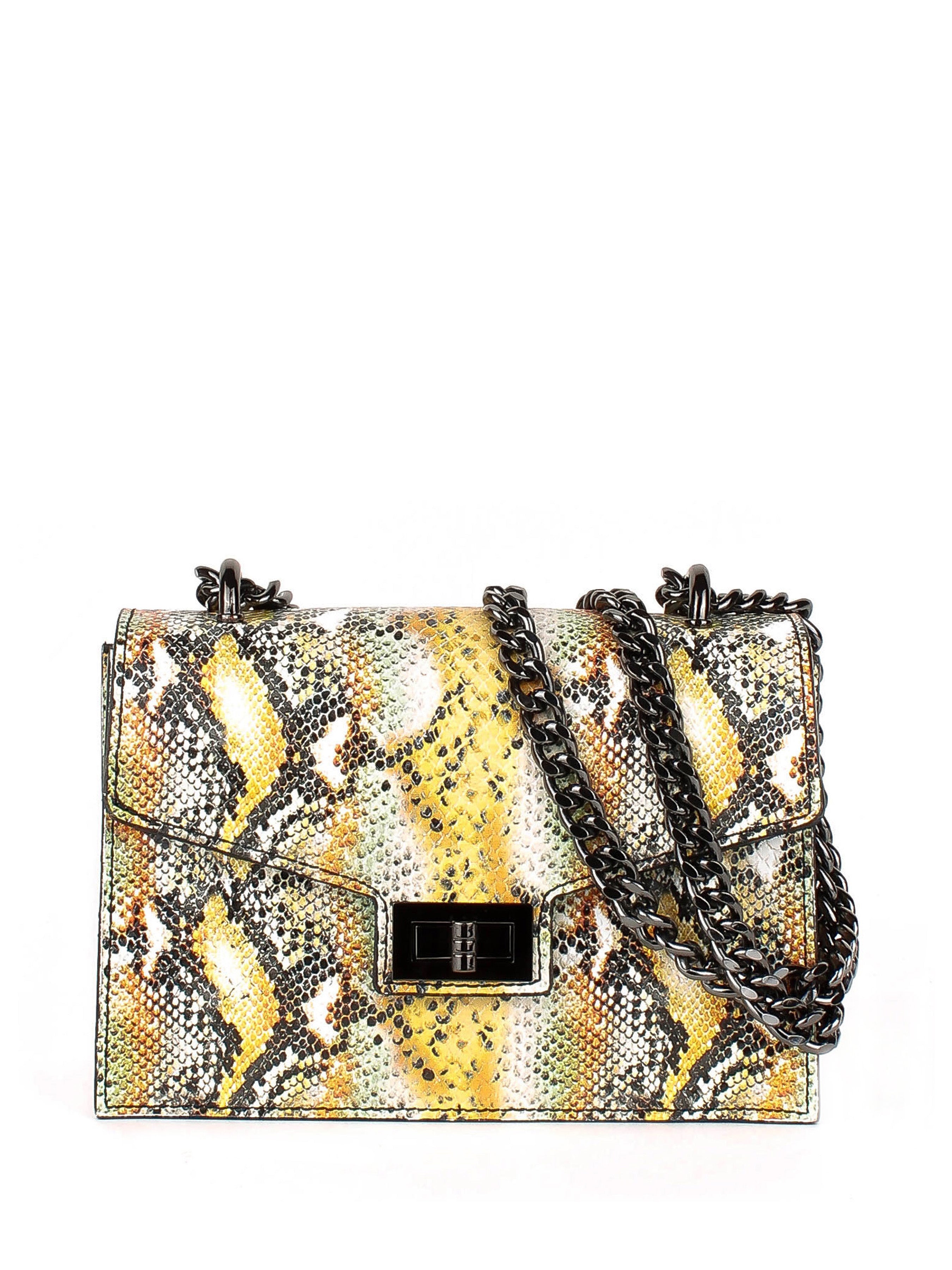 Bandolera de piel italiana Amarillo 3941-1915-35