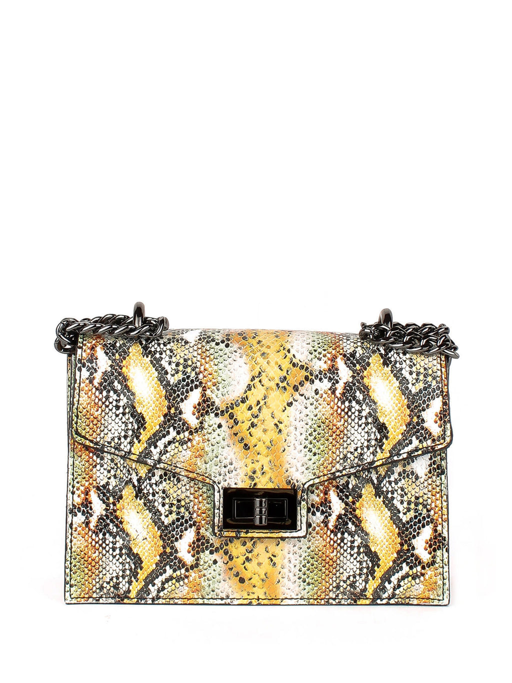 Bandolera de piel italiana Amarillo 3941-1915-35