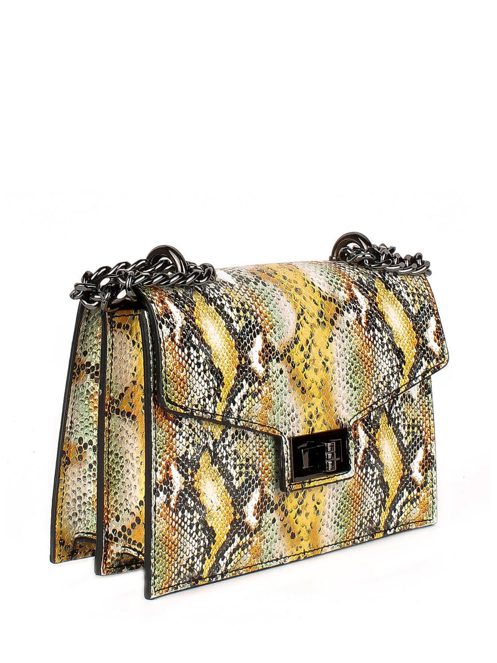 Bandolera de piel italiana Amarillo 3941-1915-35