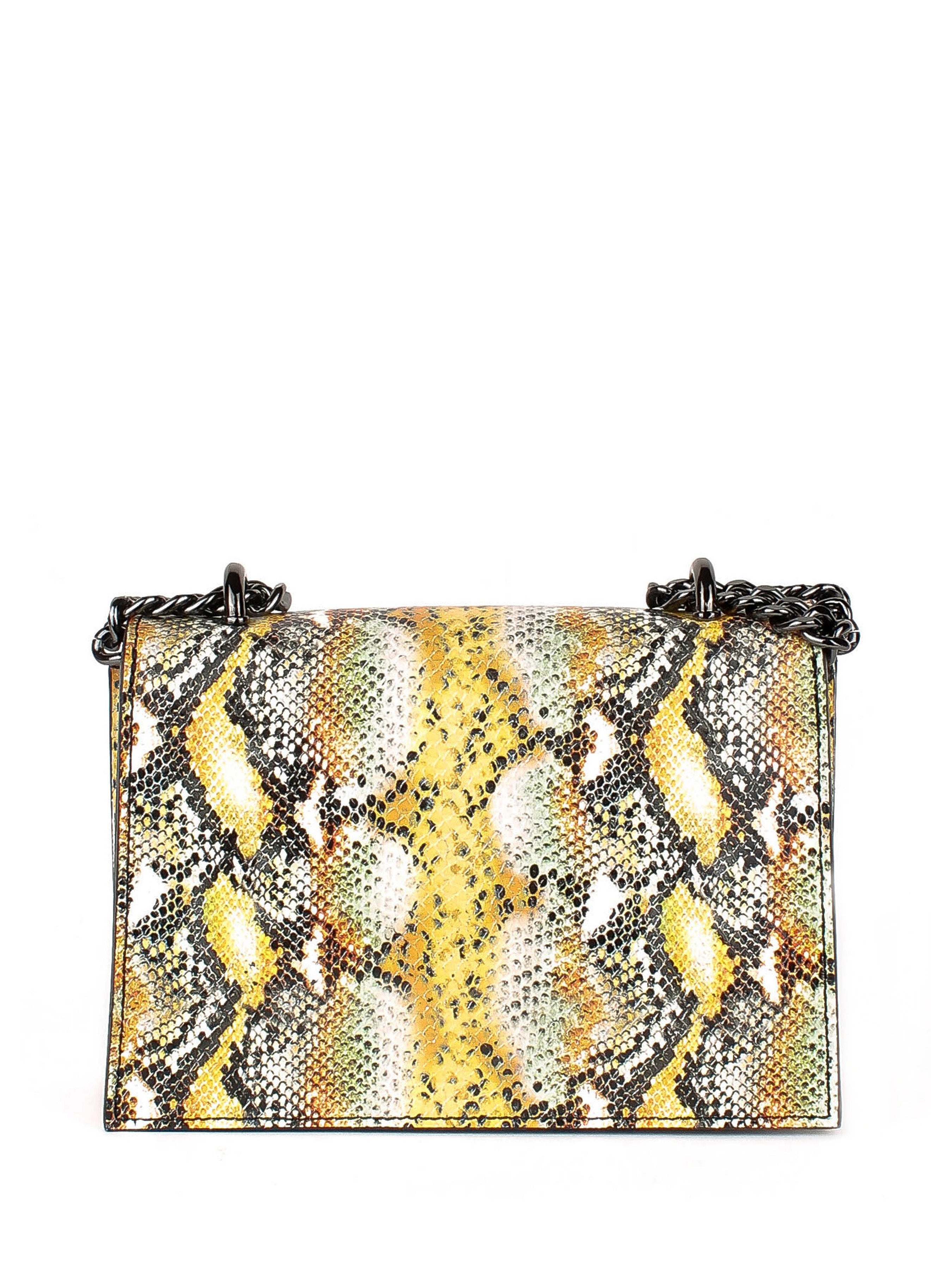 Bandolera de piel italiana Amarillo 3941-1915-35