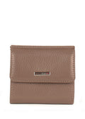 Cartera de piel italiana Gris 1066-51