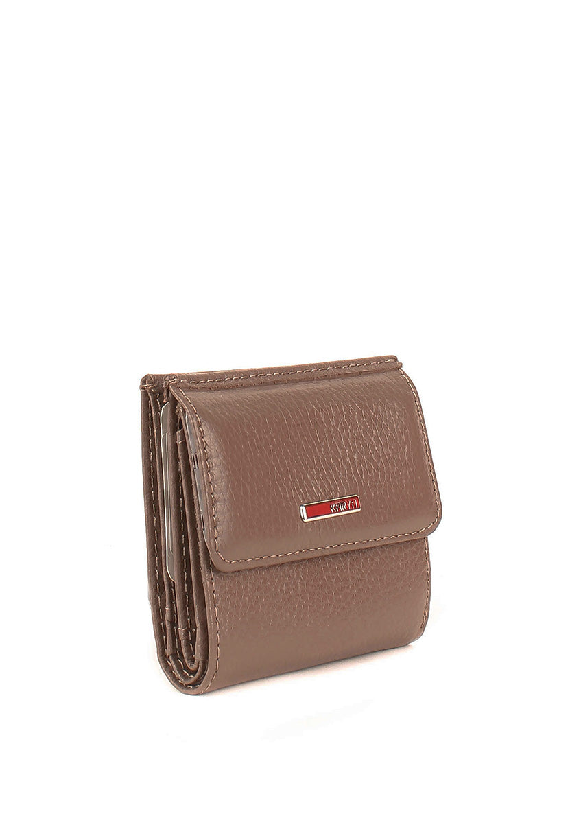 Cartera de piel italiana Gris 1066-51