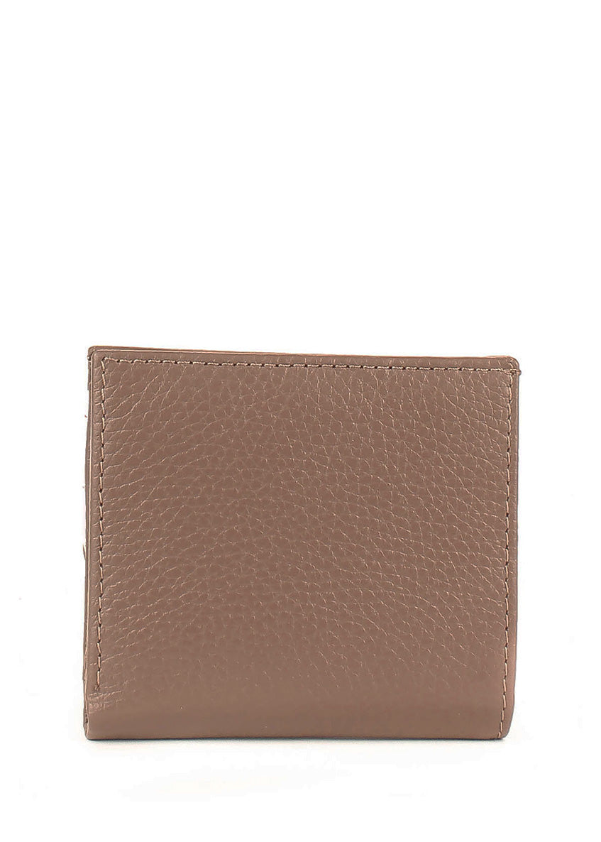 Cartera de piel italiana Gris 1066-51