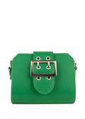 Bandolera de piel italiana Verde 2170-08-32