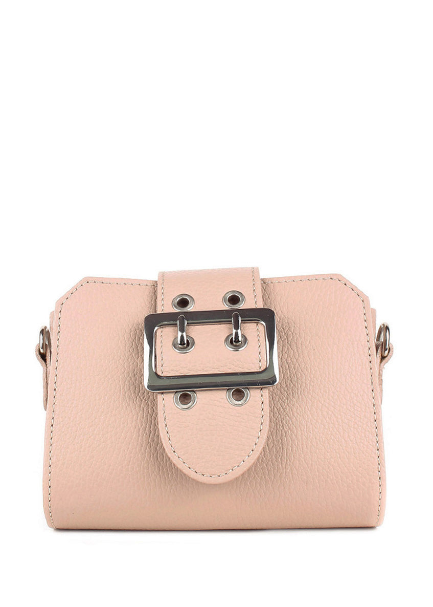 Bandolera de piel italiana Gris 2170-52-32