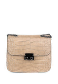 Bandolera de piel italiana Gris 2414-52-36