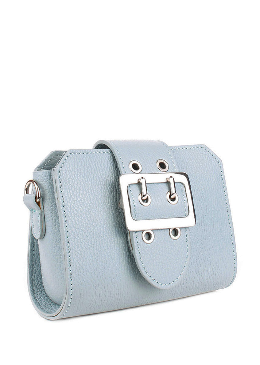 Bandolera de piel italiana Блакитний 2170-17-32